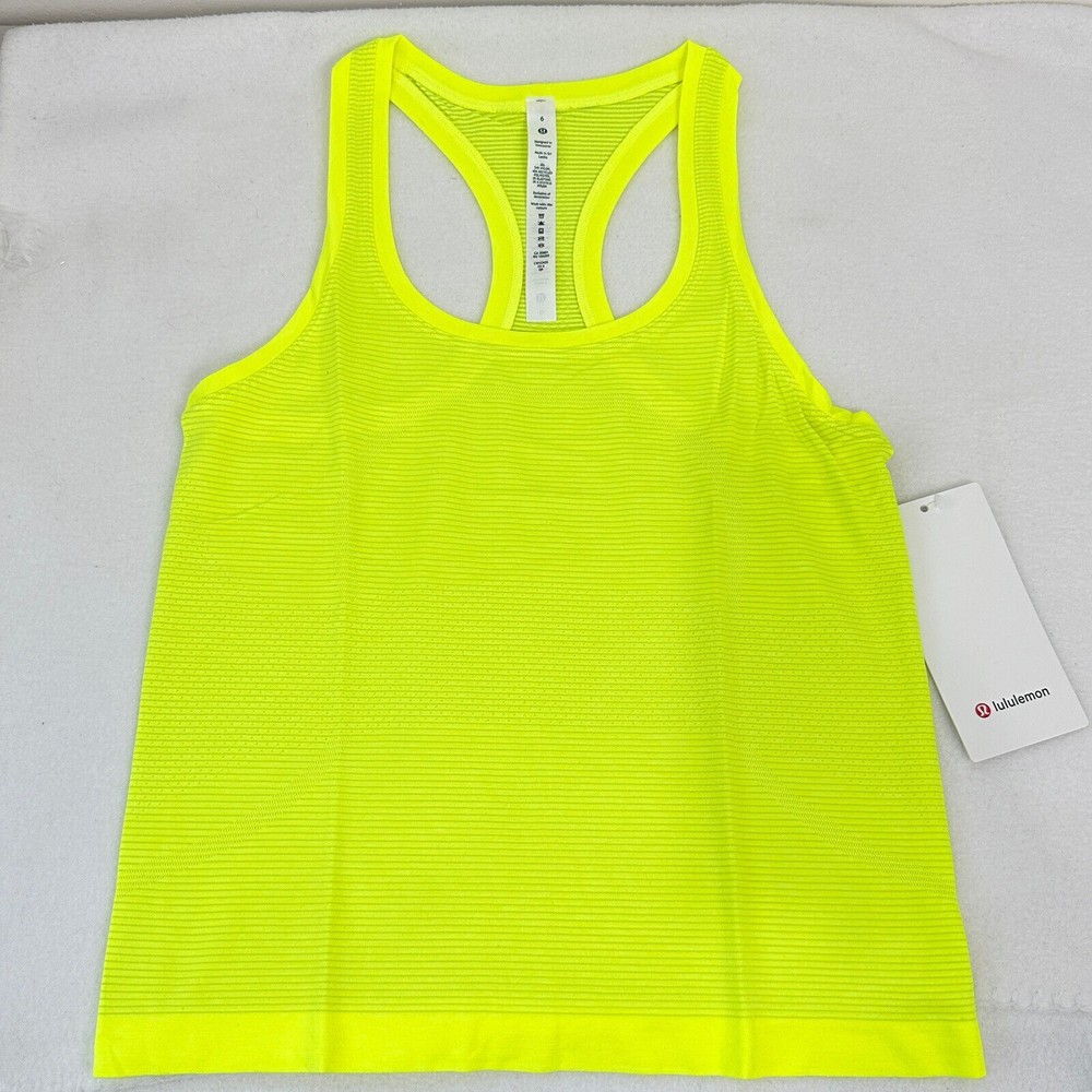 Lululemon Swiftly Tech Racerback Tank Top 2.0 Race Length Highlight Yellow 6 - Picture 2 of 13